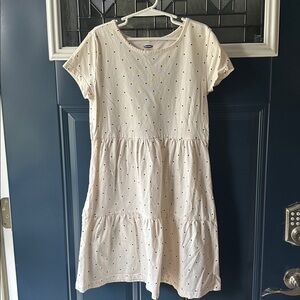 Old Navy Cream Top with Black Dots